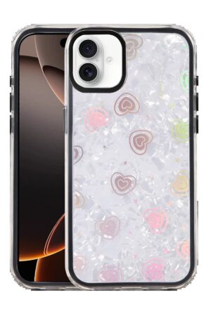 Apple iPhone 16 Lumi Desenli Kapak - Siyah-(5796)