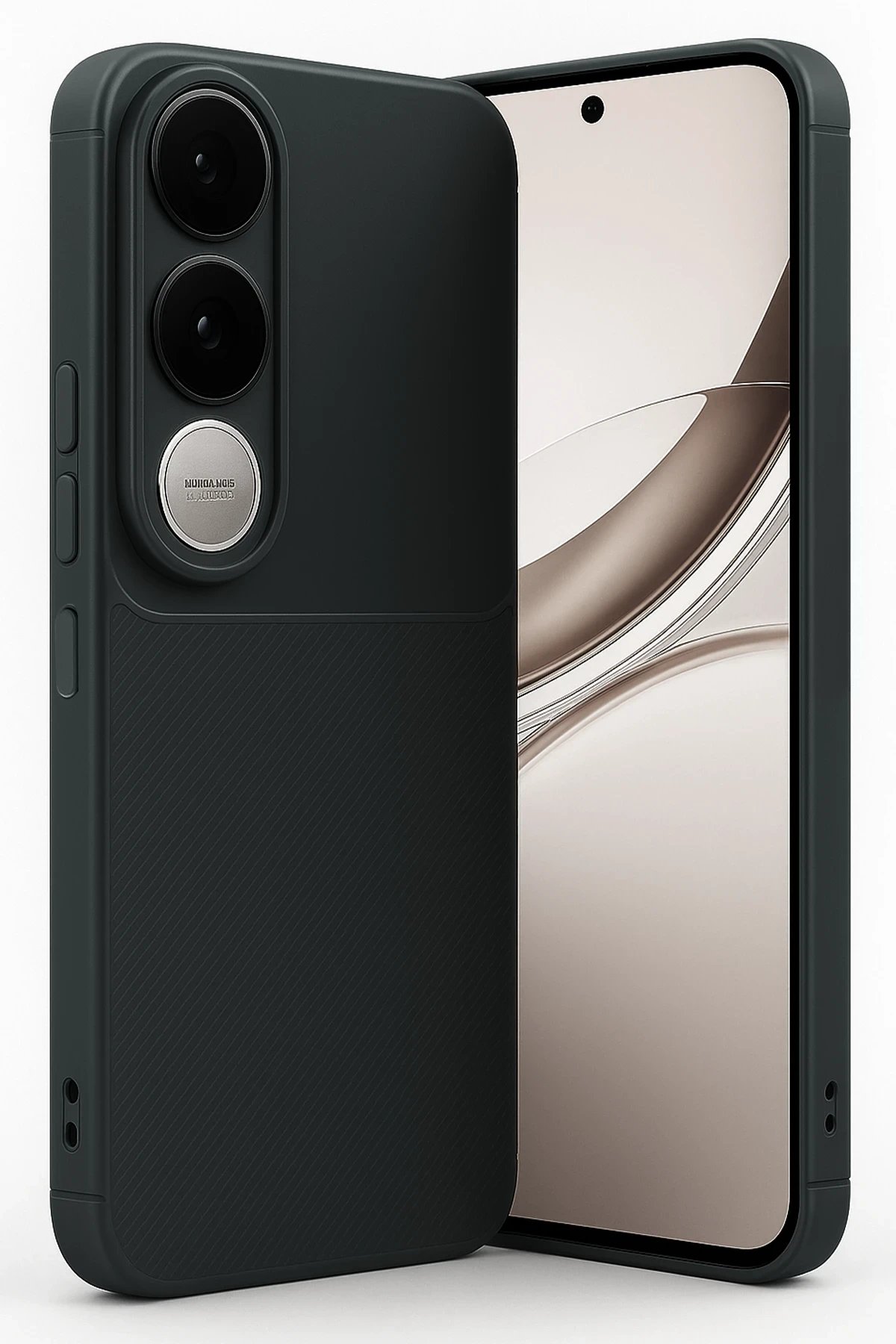 Vivo V50 Lite 4G Auto Focus Karbon Kapak - Siyah-(5796) - Görsel 2