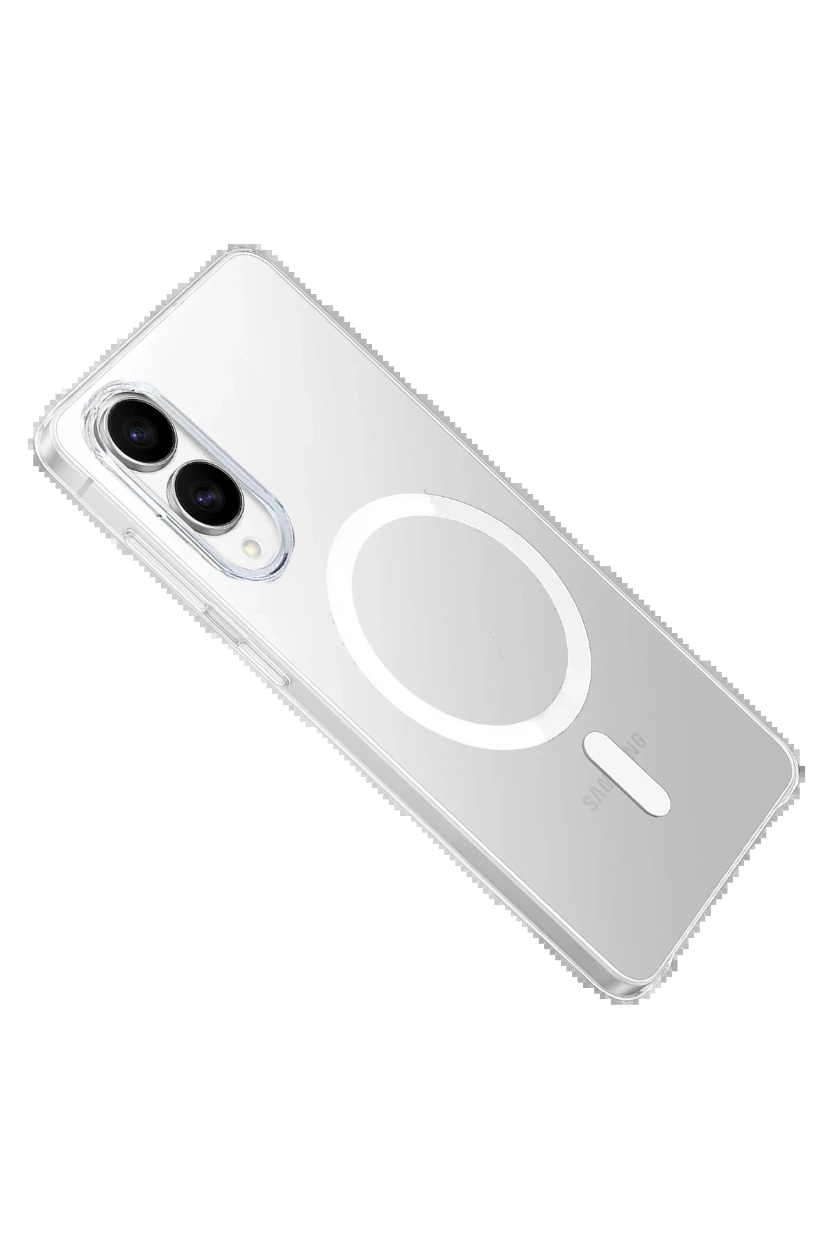 Samsung Galaxy S25 Edge Kılıf PC Zara Magsafe Şeffaf Kılıf - Şeffaf-(5796) - Görsel 5