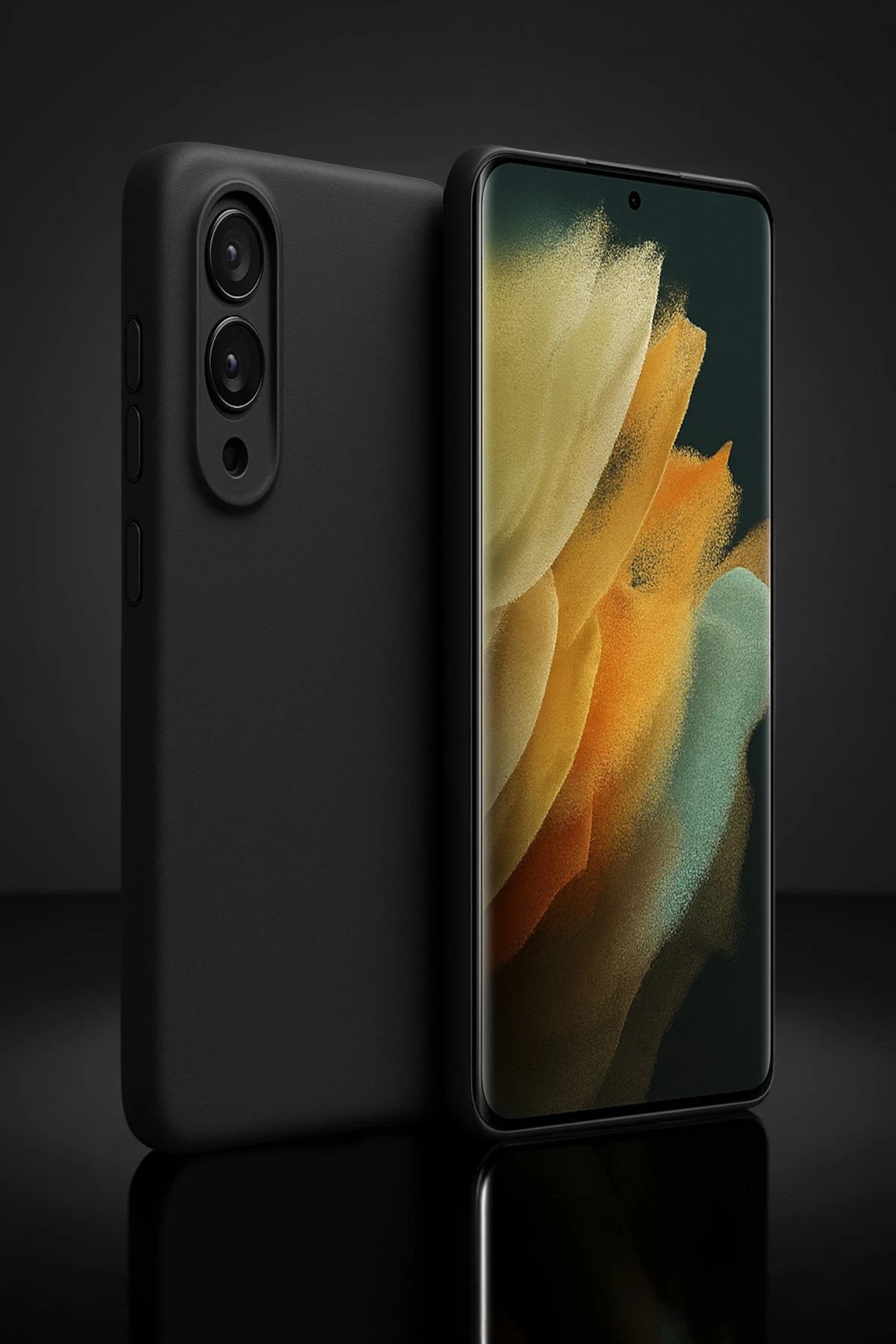 Samsung Galaxy S25 Edge First Silikon - Siyah-(5796) - Görsel 2