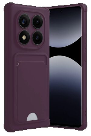 Xiaomi Redmi Note 14 Pro 4G Kelvin Kartvizitli Silikon - Derin Mor-(5796)