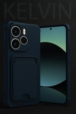 Xiaomi Redmi Note 14 4G Kelvin Kartvizitli Silikon - Koyu Yeşil-(5796)