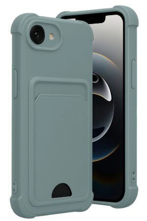 Apple iPhone 16E Kelvin Kartvizitli Silikon - Açık Yeşil-(5796)