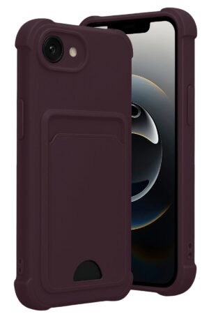 Apple iPhone 16E Kelvin Kartvizitli Silikon - Derin Mor-(5796)