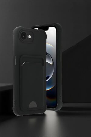 Apple iPhone 16E Kelvin Kartvizitli Silikon - Lacivert-(5796)