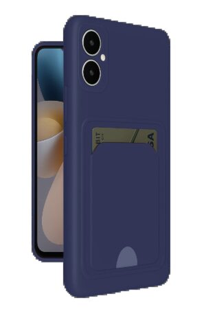 Samsung Galaxy A05 Kelvin Kartvizitli Silikon - Lacivert-(5796)