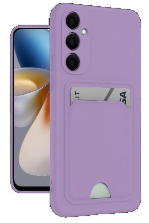 Samsung Galaxy S24 Plus Kelvin Kartvizitli Silikon - Lila-(5796)