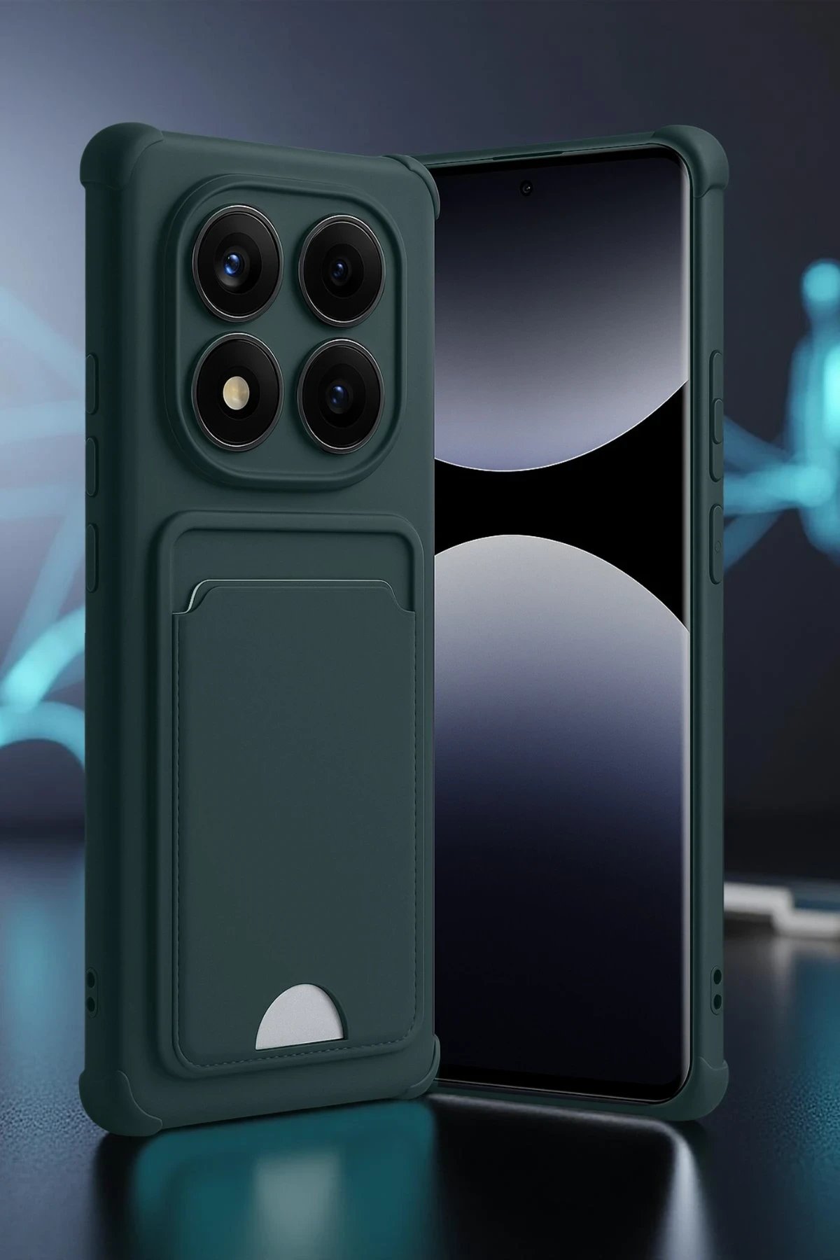 Xiaomi Redmi Note 14 Pro Plus Kelvin Kartvizitli Silikon - Lacivert-(5796)