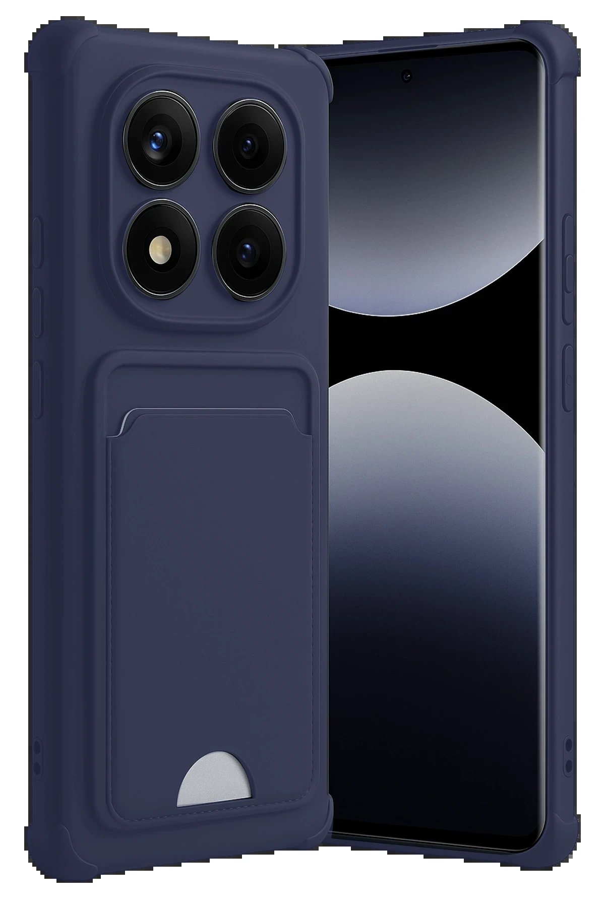 Xiaomi Redmi Note 14 Pro Plus Kelvin Kartvizitli Silikon - Lacivert-(5796) - Görsel 2