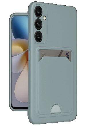 Samsung Galaxy A56 Kılıf Kelvin Kartvizitli Silikon - Açık Yeşil-(5796)