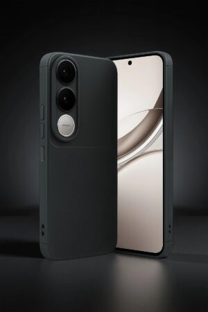 Vivo V50 Lite 4G Auto Focus Karbon Kapak - Gri-(5796)