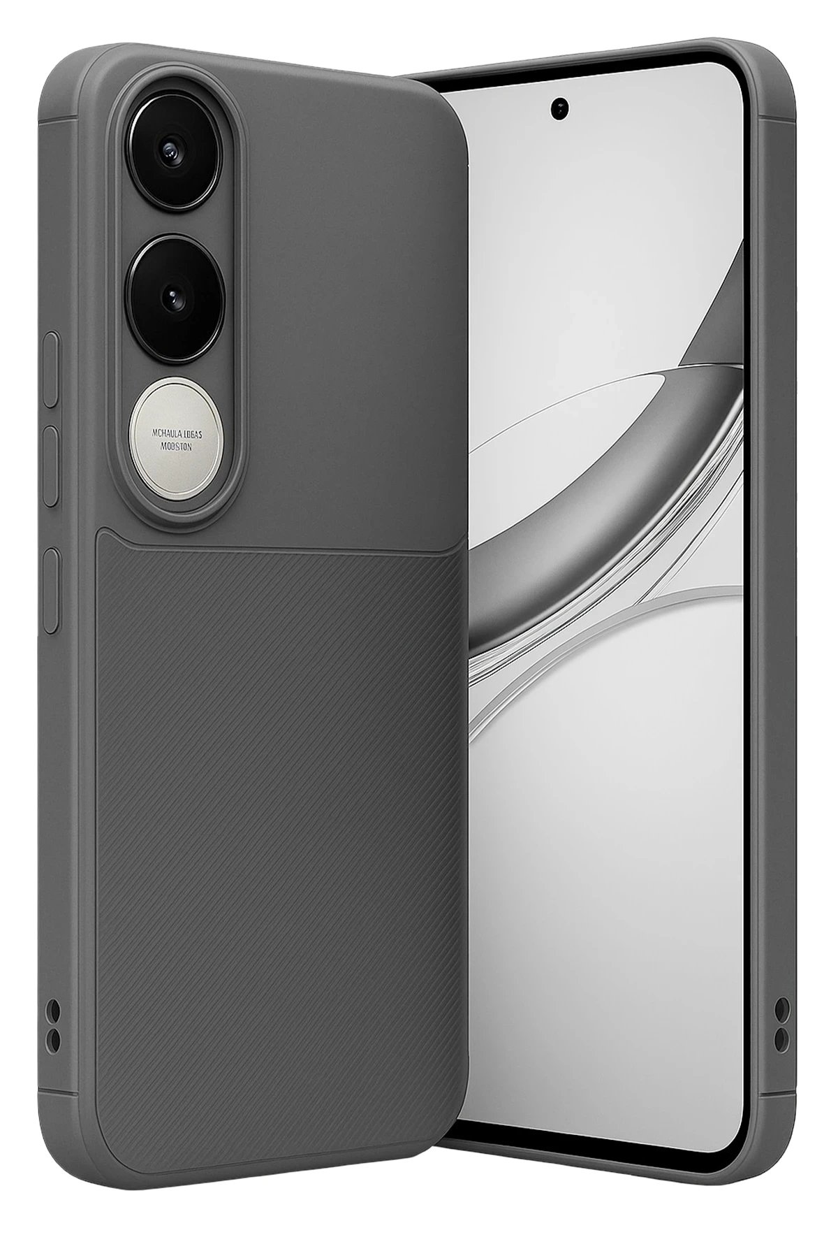 Vivo V50 Lite 4G Auto Focus Karbon Kapak - Gri-(5796) - Görsel 2