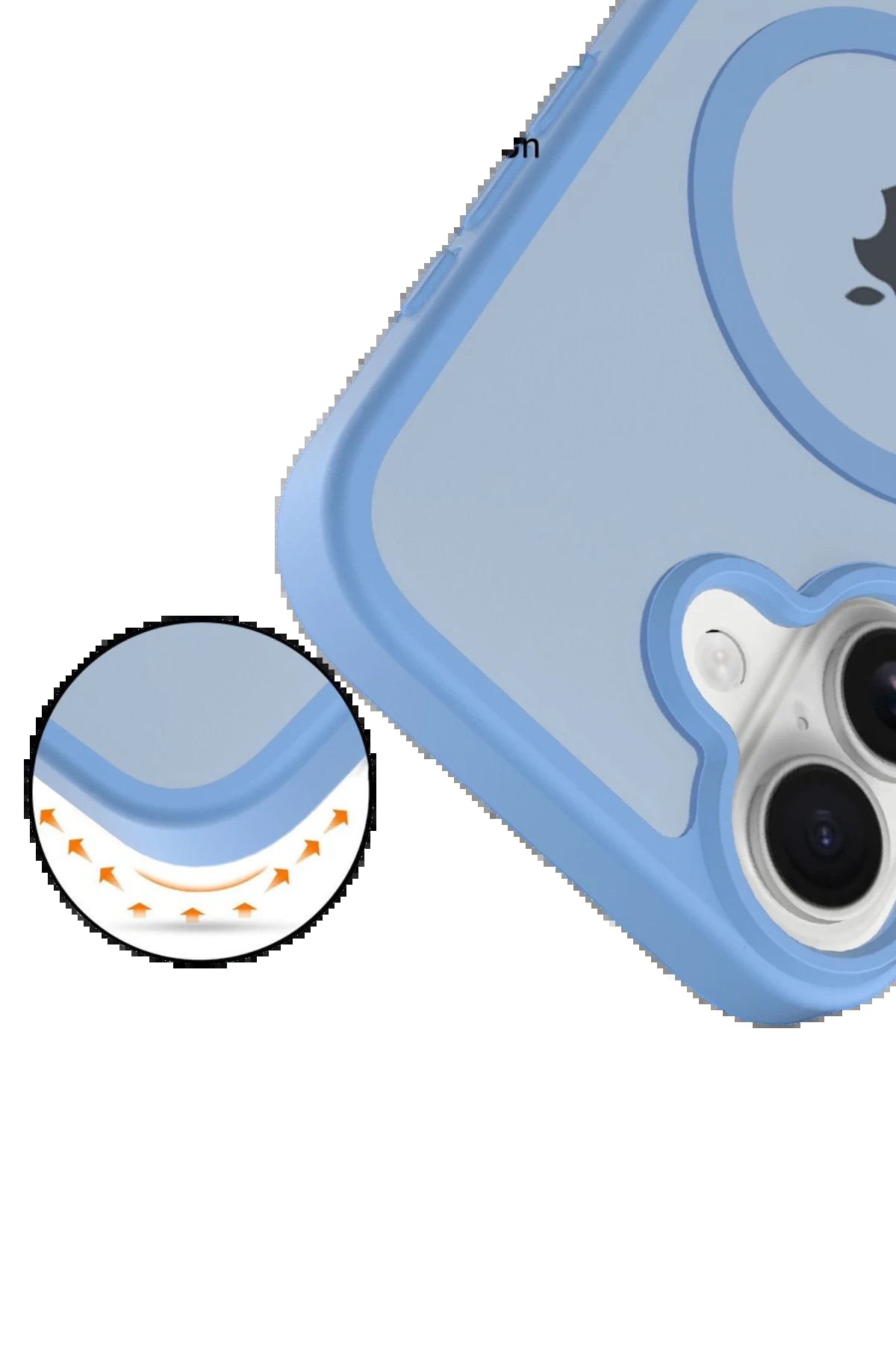 Apple iPhone 17 Jota Magsafe Kapak - Açık Mavi-(5796) - Görsel 3