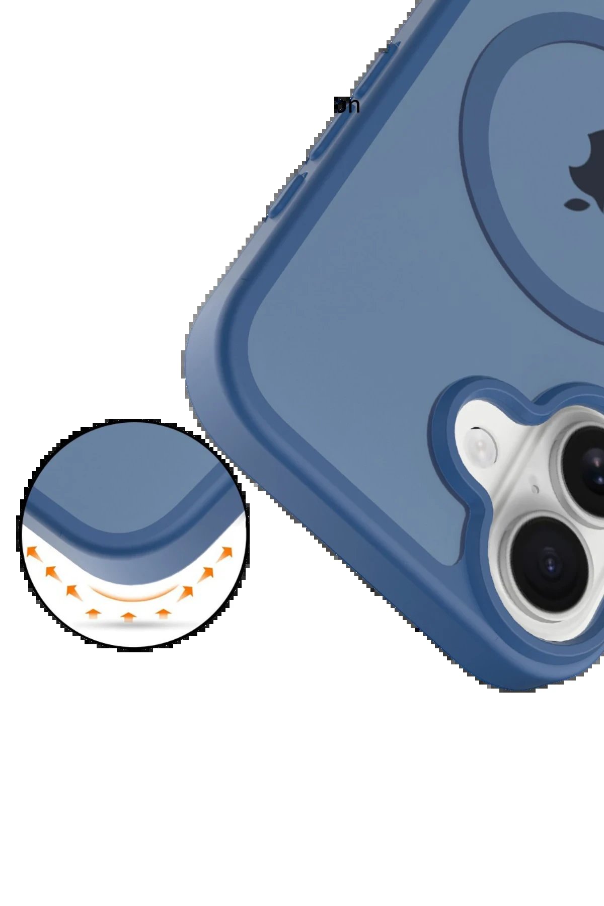 Apple iPhone 17 Jota Magsafe Kapak - Lacivert-(5796) - Görsel 3