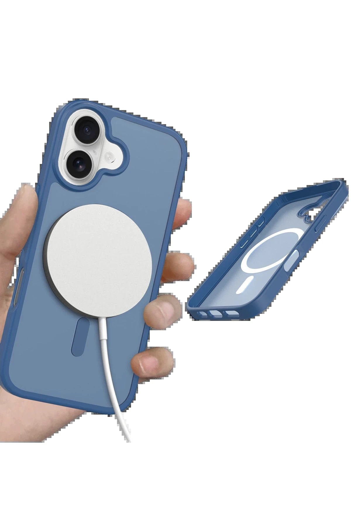 Apple iPhone 17 Jota Magsafe Kapak - Lacivert-(5796) - Görsel 4