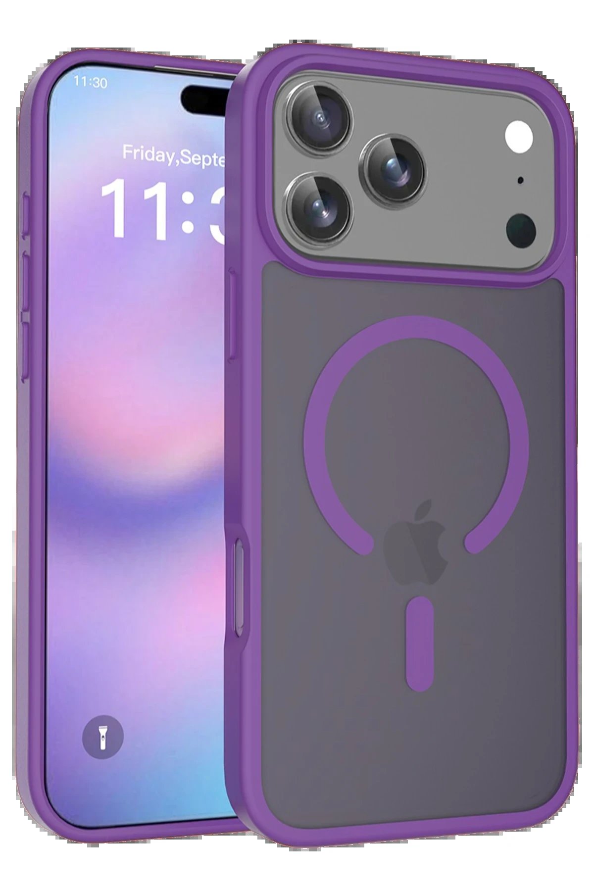 Apple iPhone 17 Pro Jota Magsafe Kapak - Derin Mor-(5796)