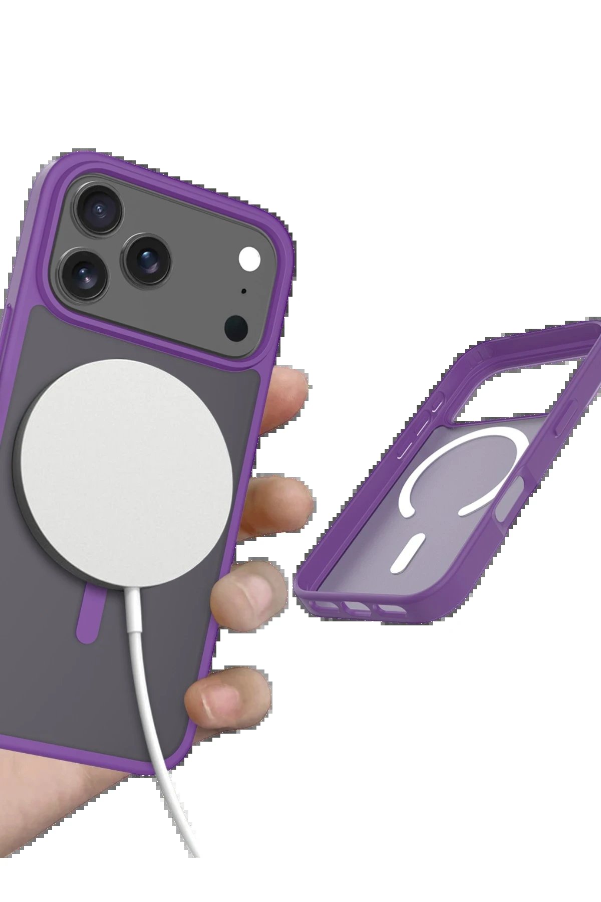 Apple iPhone 17 Pro Jota Magsafe Kapak - Derin Mor-(5796) - Görsel 4