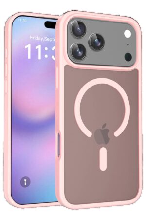 Apple iPhone 17 Pro Jota Magsafe Kapak - Pudra-(5796)