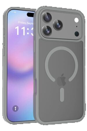 Apple iPhone 17 Pro Jota Magsafe Kapak - Titan Gri-(5796)