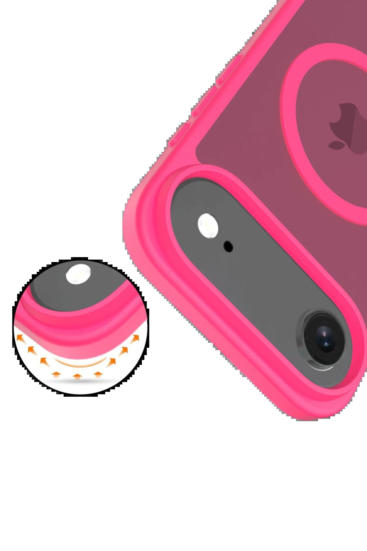 Apple iPhone 17 Air Jota Magsafe Kapak - Rose-(5796) - Görsel 3