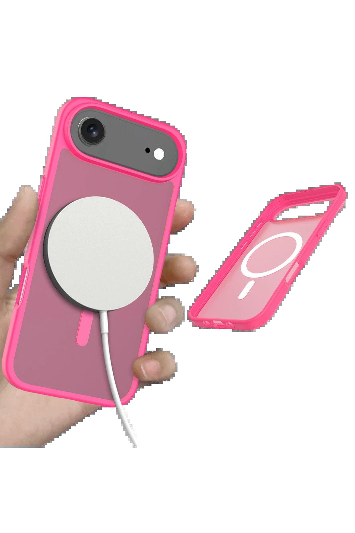 Apple iPhone 17 Air Jota Magsafe Kapak - Rose-(5796) - Görsel 4