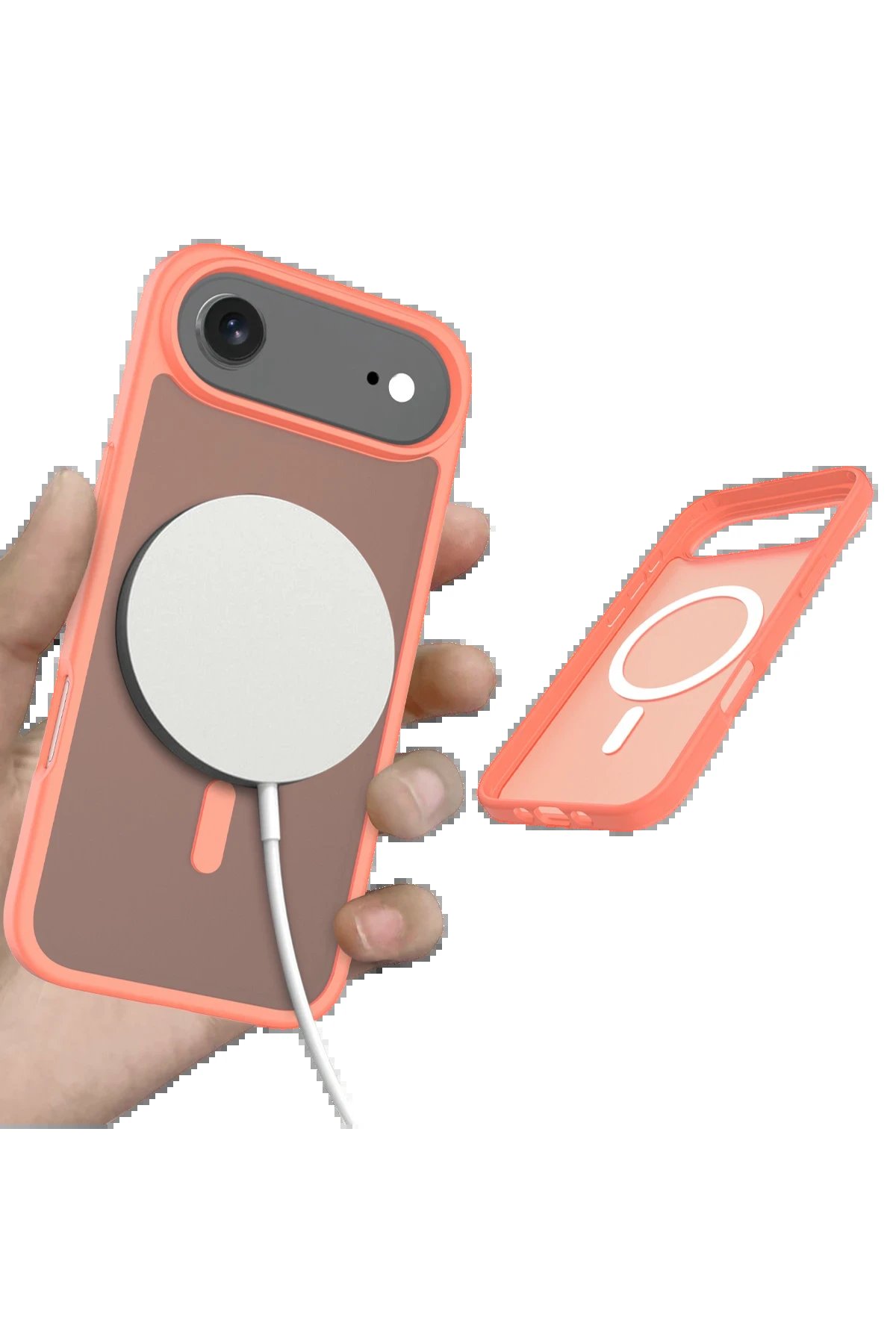 Apple iPhone 17 Air Jota Magsafe Kapak - Turuncu-(5796) - Görsel 4