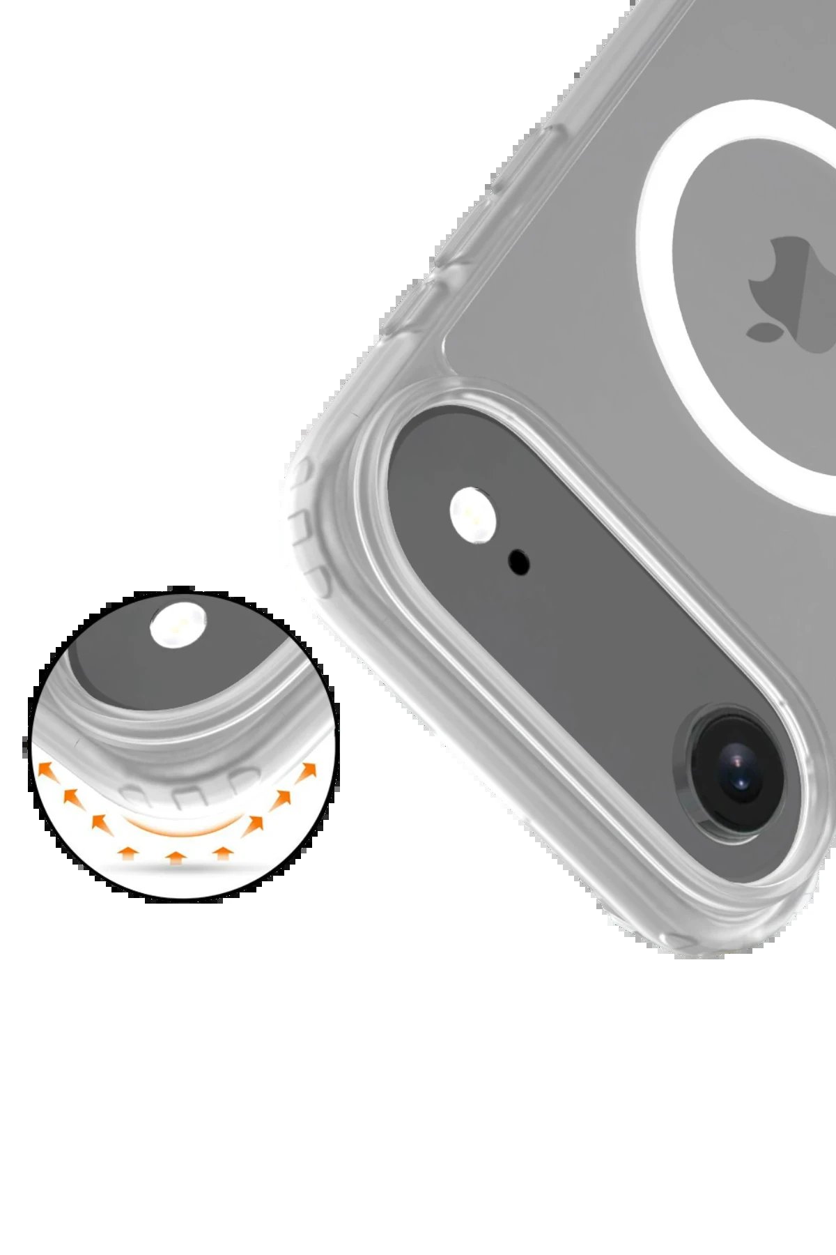 Apple iPhone 17 Air Jota Magsafe Kapak - Şeffaf-(5796) - Görsel 3