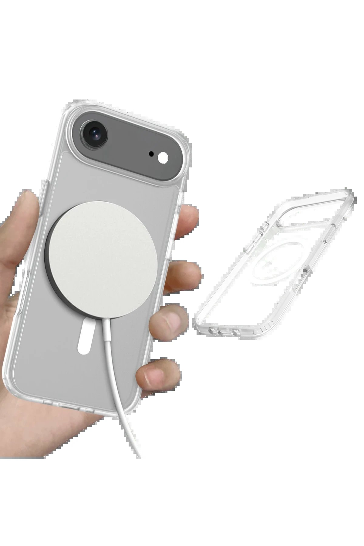 Apple iPhone 17 Air Jota Magsafe Kapak - Şeffaf-(5796) - Görsel 4