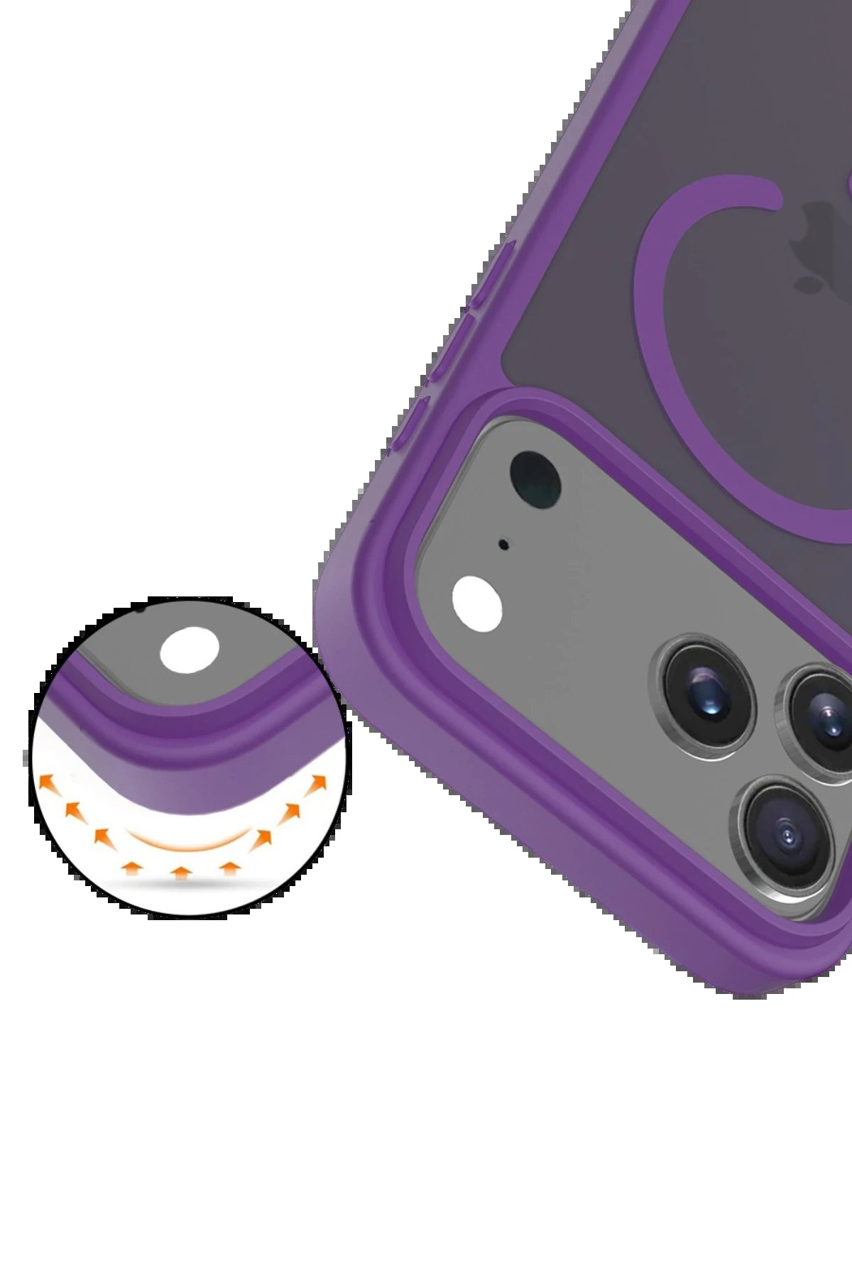 Apple iPhone 17 Pro Max Jota Magsafe Kapak - Derin Mor-(5796) - Görsel 4