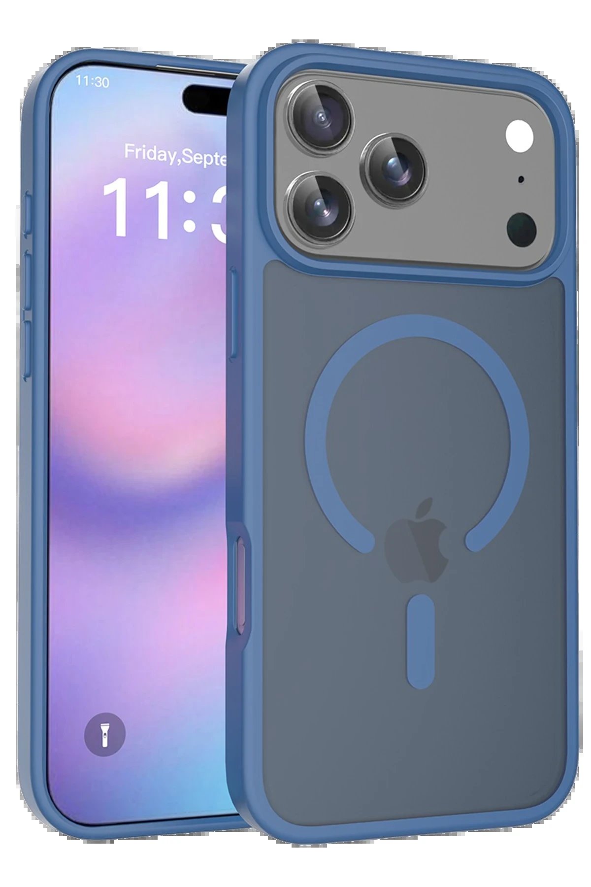 Apple iPhone 17 Pro Max Jota Magsafe Kapak - Lacivert-(5796)