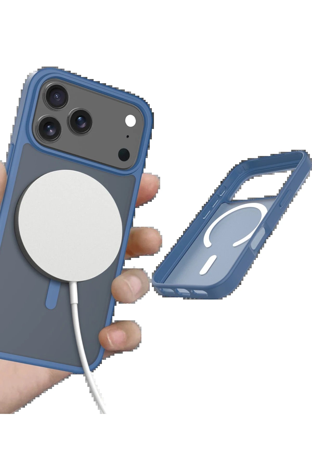 Apple iPhone 17 Pro Max Jota Magsafe Kapak - Lacivert-(5796) - Görsel 4