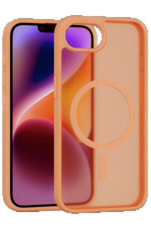 iPhone 16E Jota Magsafe Kapak - Turuncu-(5796)