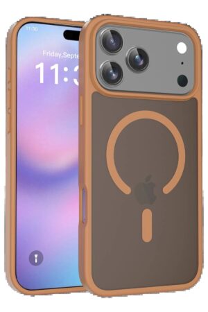 Apple iPhone 17 Pro Max Jota Magsafe Kapak - Çöl Titanyum-(5796)