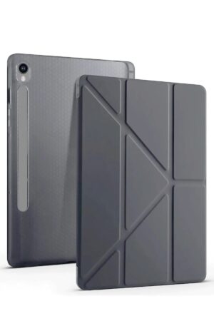 Samsung Galaxy Tab S10 FE Plus 13.1 Kalemlikli Mars Tablet Kılıfı - Gri-(5796)