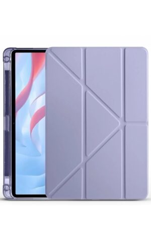 Huawei Honor Pad X9A Kalemlikli Mars Tablet Kılıfı - Açık Mor-(5796)