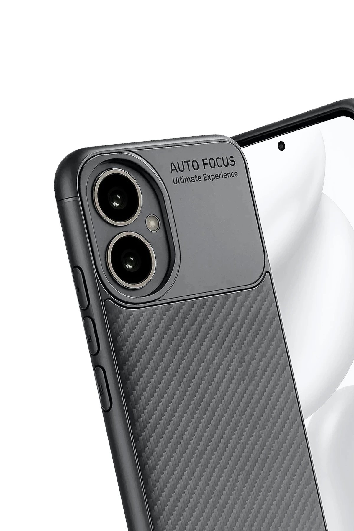 Honor 400 Kılıf Auto Focus Karbon Kapak - Gri-(5796) - Görsel 2