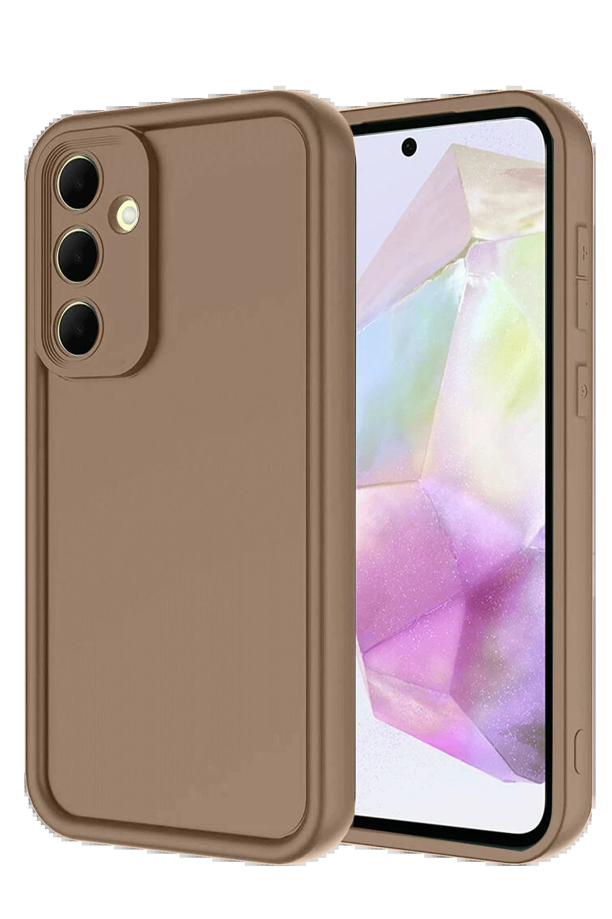 Samsung Galaxy A26 Kılıf Viera Silikon - Kahverengi-(5796)