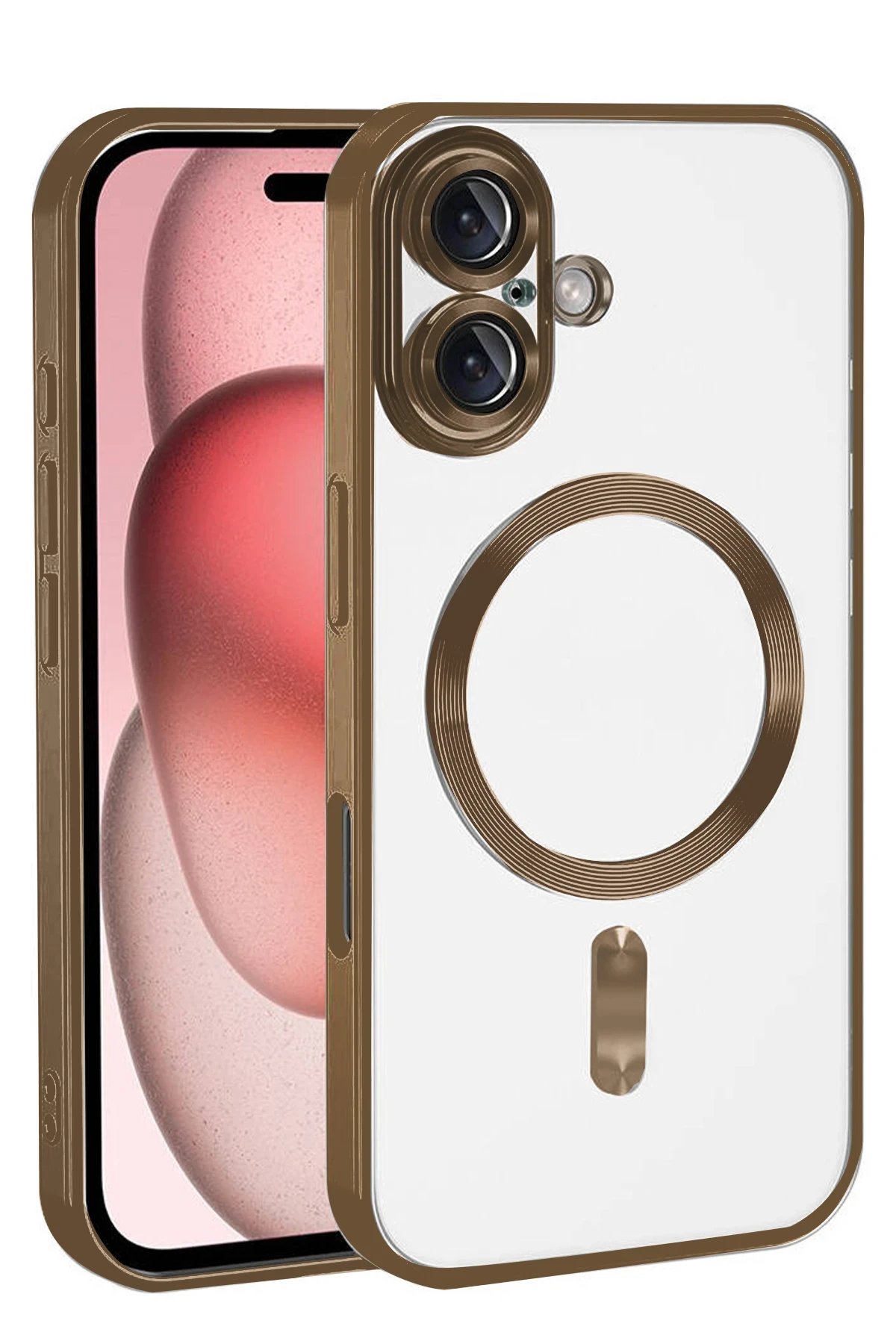 Apple iPhone 17 Kross Magneticsafe Kapak - Çöl Titanyum-(5796)