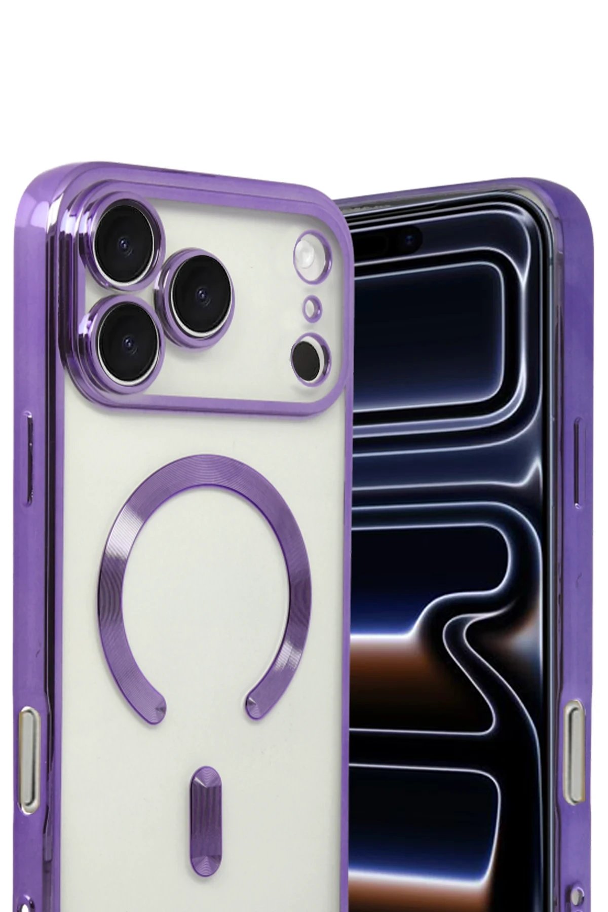 Apple iPhone 17 Pro Max Kross Magneticsafe Kapak - Mor-(5796) - Görsel 2