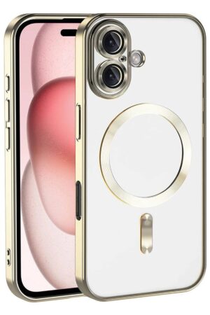 Apple iPhone 17 Kross Magneticsafe Kapak - Gold-(5796)