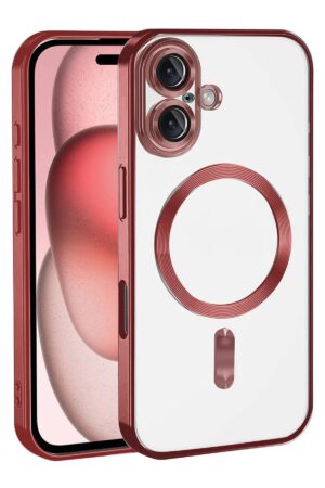 Apple iPhone 17 Kross Magneticsafe Kapak - Kırmızı-(5796)