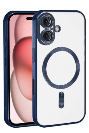 Apple iPhone 17 Kross Magneticsafe Kapak - Lacivert-(5796)