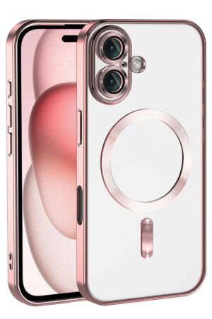 Apple iPhone 17 Kross Magneticsafe Kapak - Rose-(5796)
