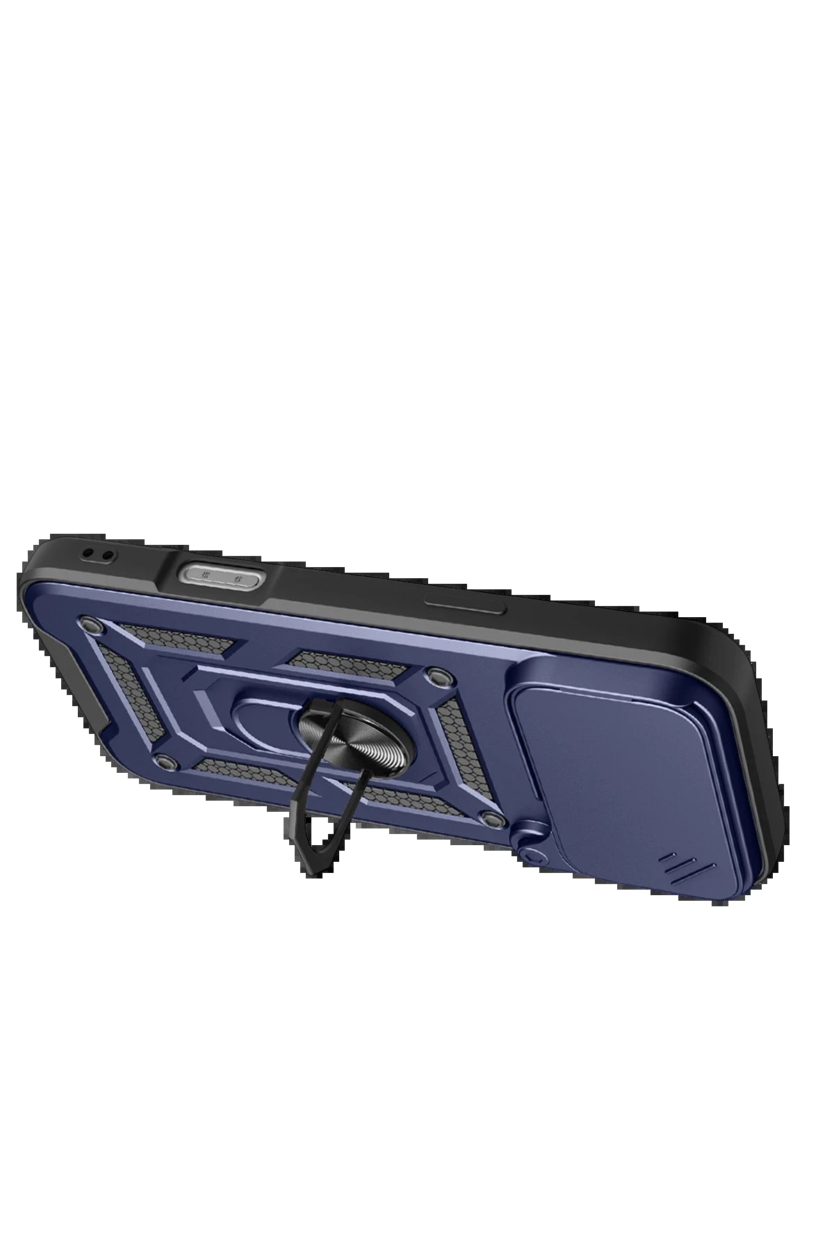 Apple iPhone 17 Pro Pars Lens Yüzüklü Silikon - Lacivert-(5796) - Görsel 2