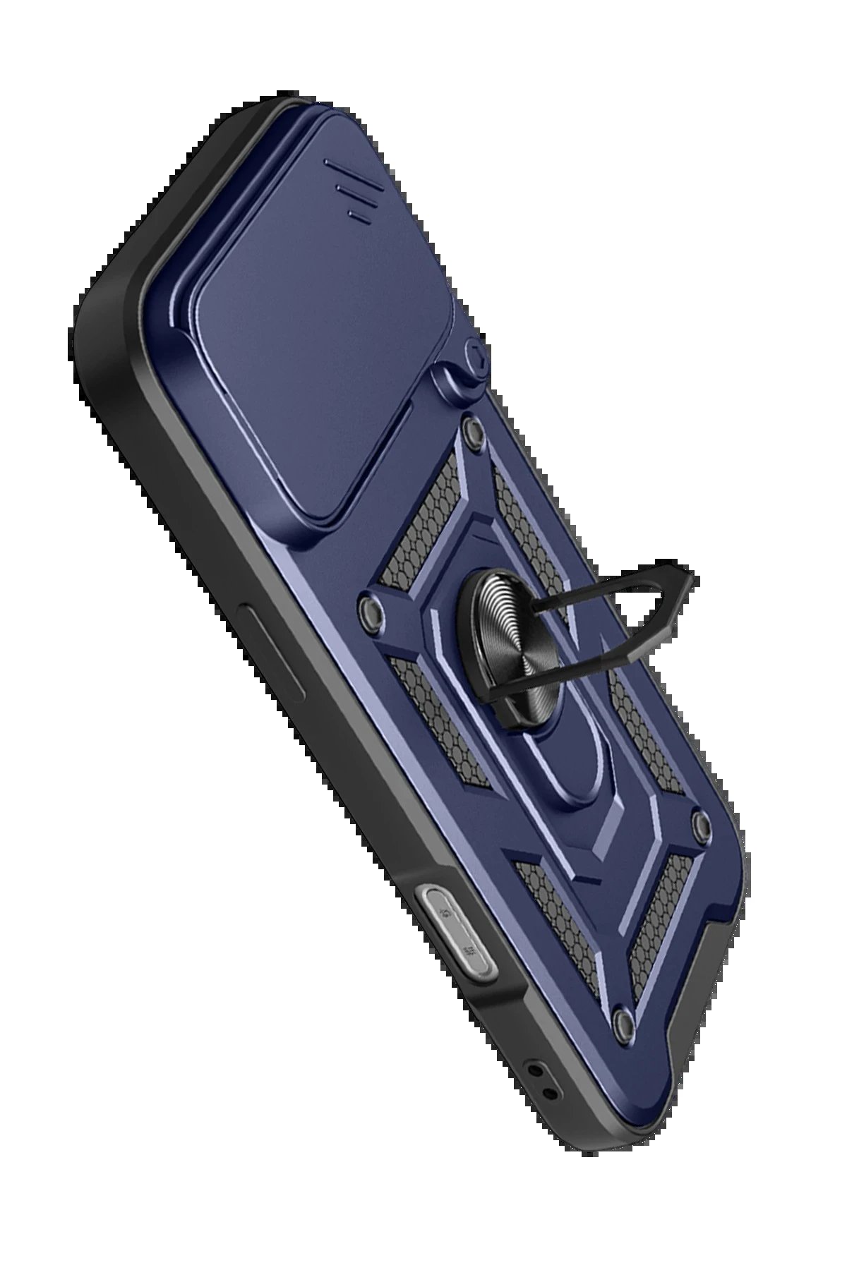 Apple iPhone 17 Pro Pars Lens Yüzüklü Silikon - Lacivert-(5796) - Görsel 3