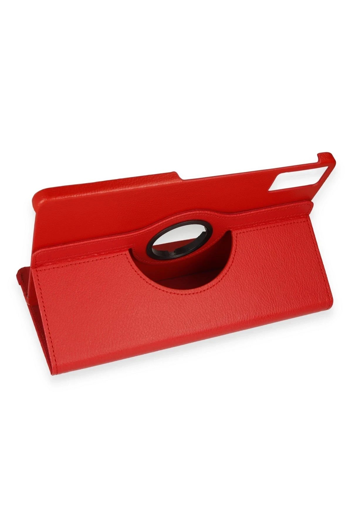 Huawei Honor Pad 10 12.1 Kılıf 360 Tablet Deri Kılıf - Kırmızı-(5796) - Görsel 2