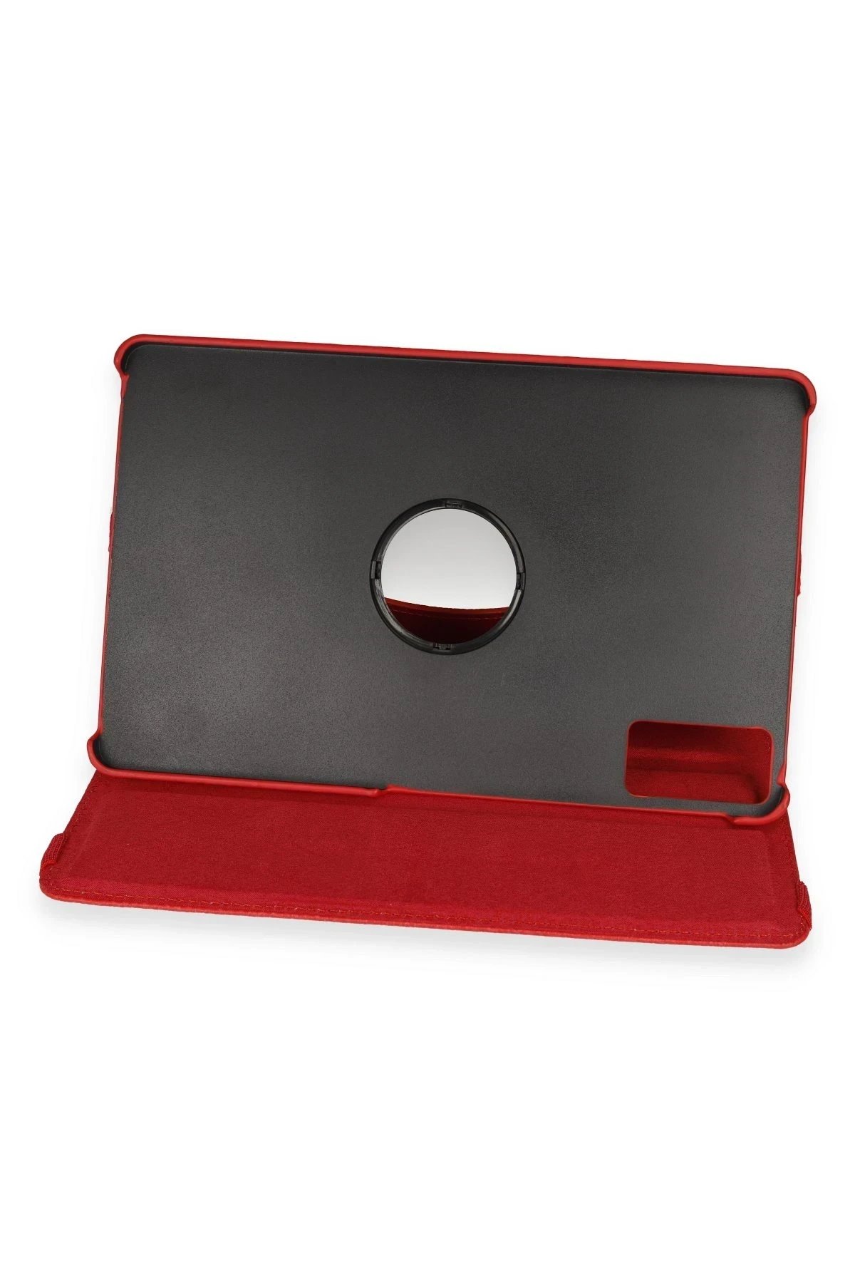 Huawei Honor Pad 10 12.1 Kılıf 360 Tablet Deri Kılıf - Kırmızı-(5796) - Görsel 3
