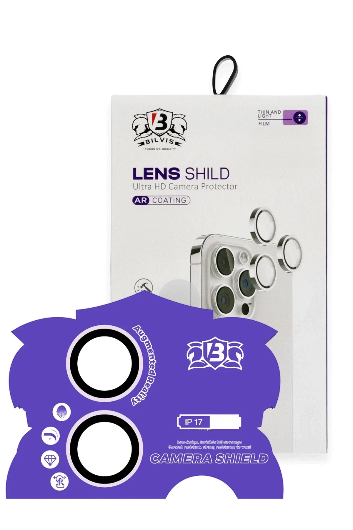 Apple iPhone 17 Bilvis Titan Kamera Lens - Lila-(5796)