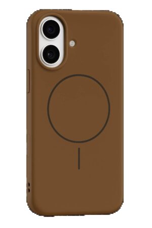 Apple iPhone 17 Jully Magsafe Kapak - Kahverengi-(5796)