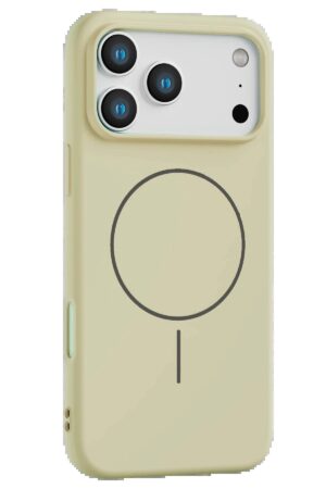 Apple iPhone 17 Pro Max Jully Magsafe Kapak - Bej-(5796)